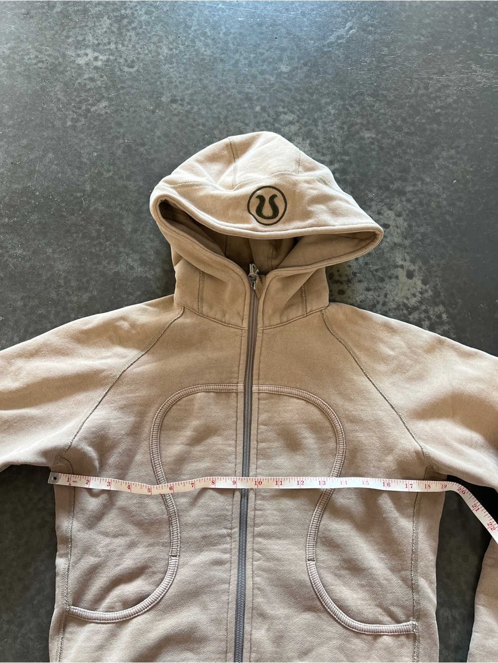 Lululemon OG Scuba Full Zip Hoodie - Tan - Picture 8 of 9